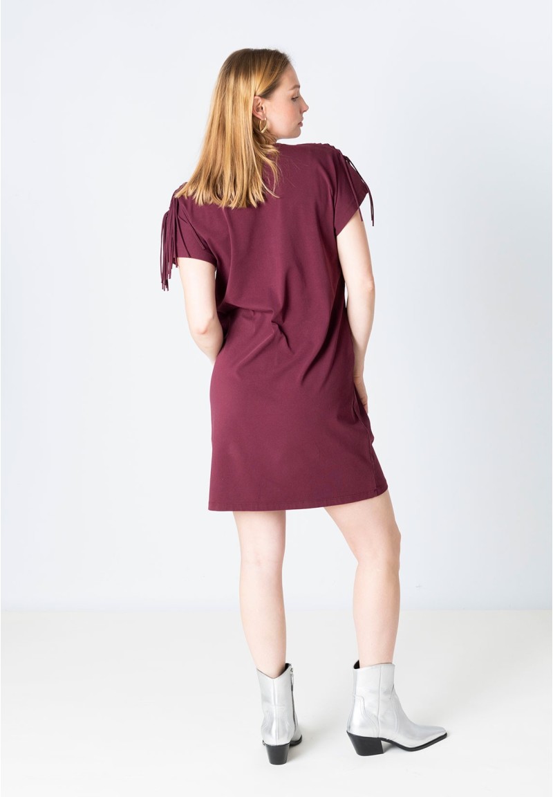 Vestido Mujer rebelde Berenjena