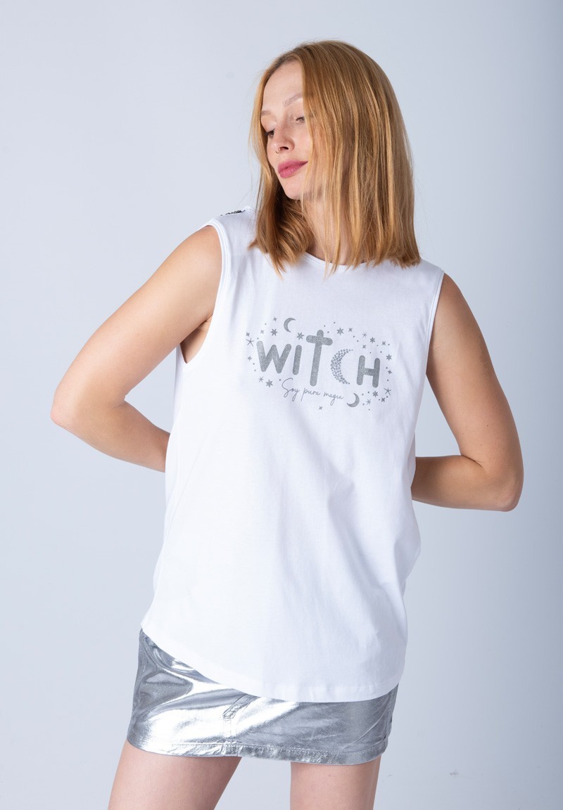 Camiseta Witch blanca