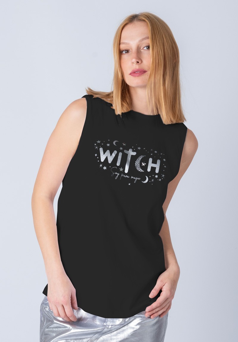 Camiseta Witch negra