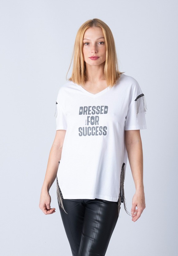 Camiseta Dressed for success blanca