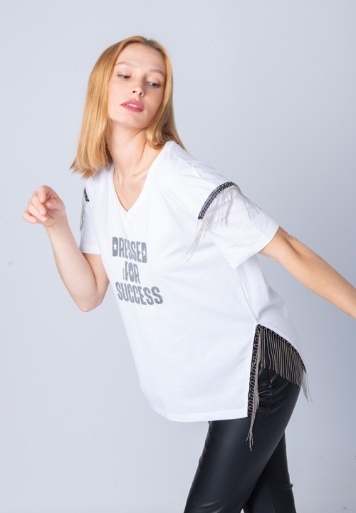 Camiseta Dressed for success blanca