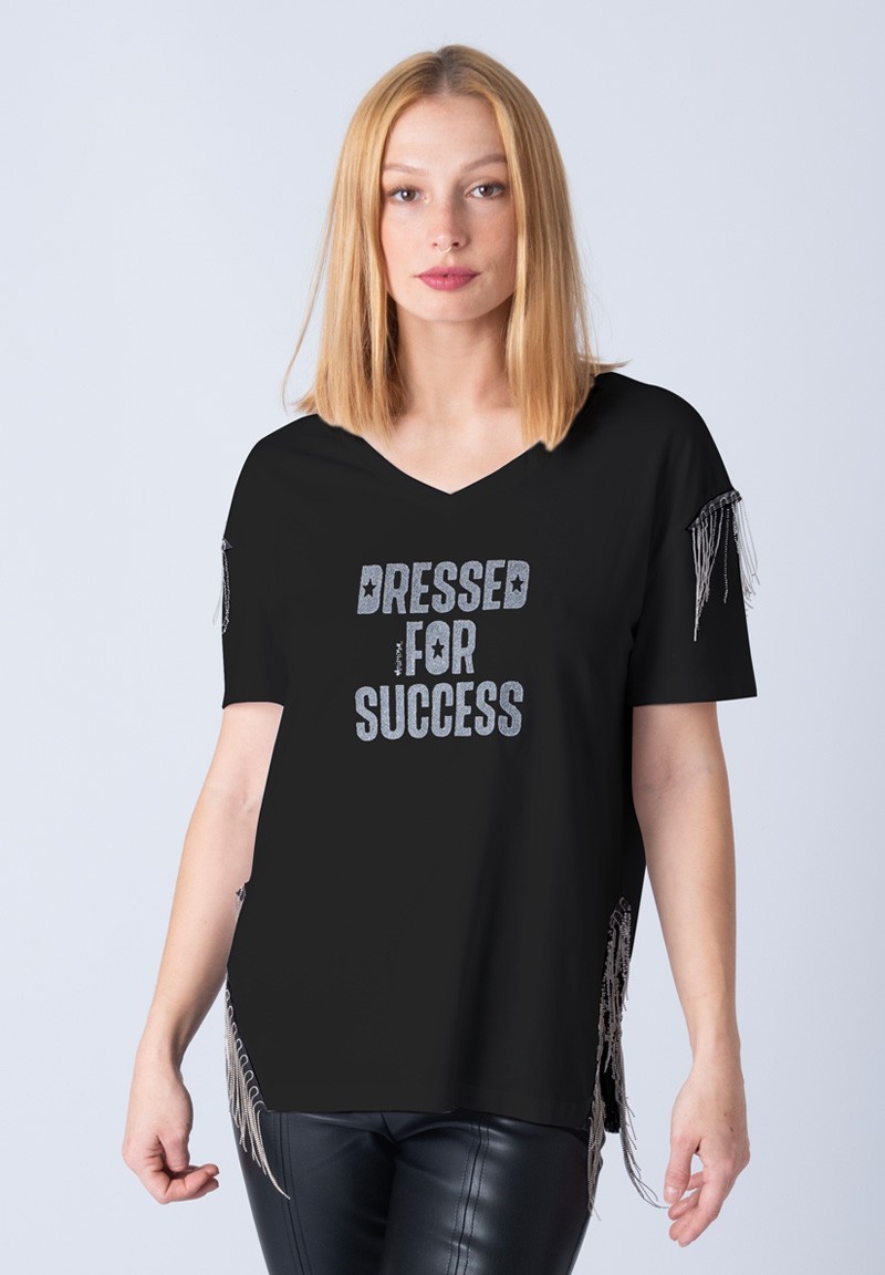 Camiseta Dressed for success negra