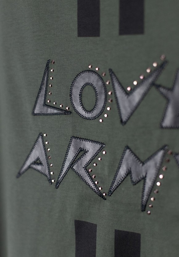 Camiseta Love Army verde