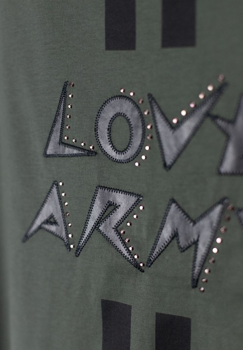 Camiseta Love Army verde