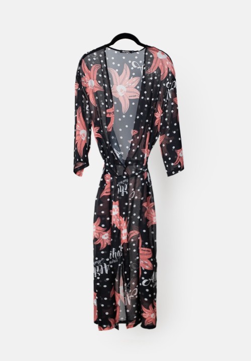 Kimono Aloha Hawaii negro