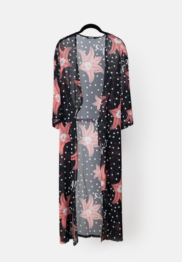 Kimono Aloha Hawaii Negro