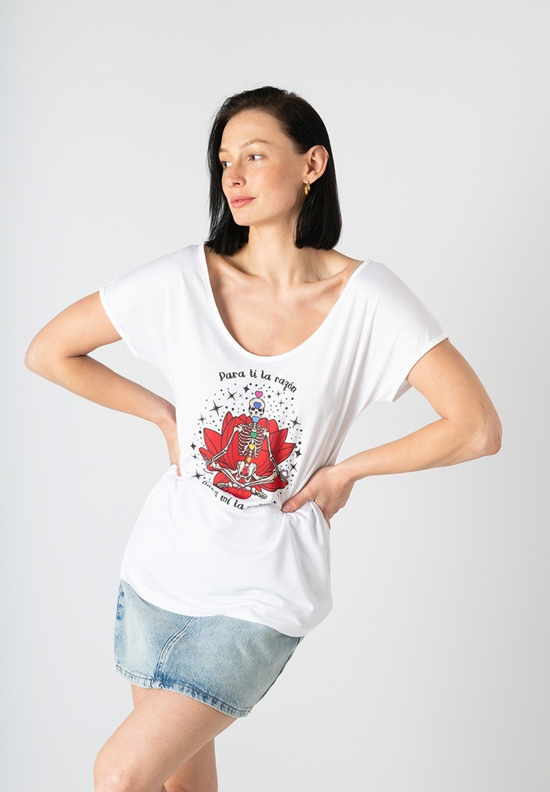 Camiseta Chakras Esqueleto