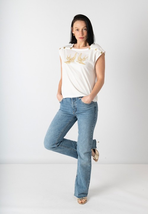 Camiseta Golondrinas Blanca