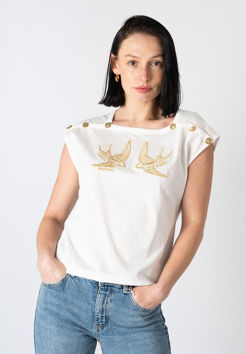 Camiseta Golondrinas Blanca