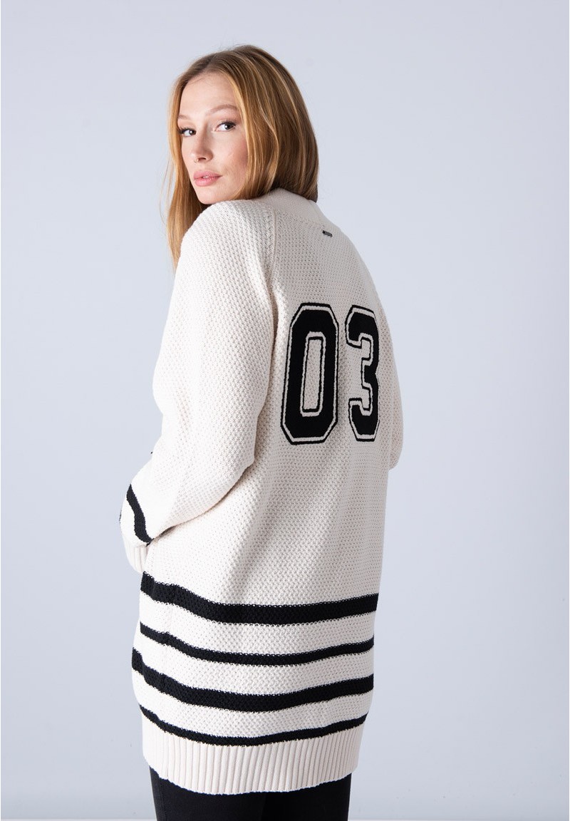 Chaqueta punto 03 Blanca