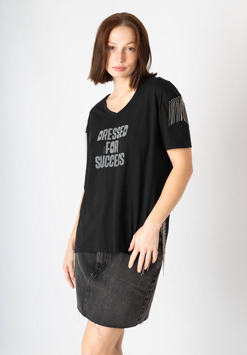 Camiseta Dressed for success negra