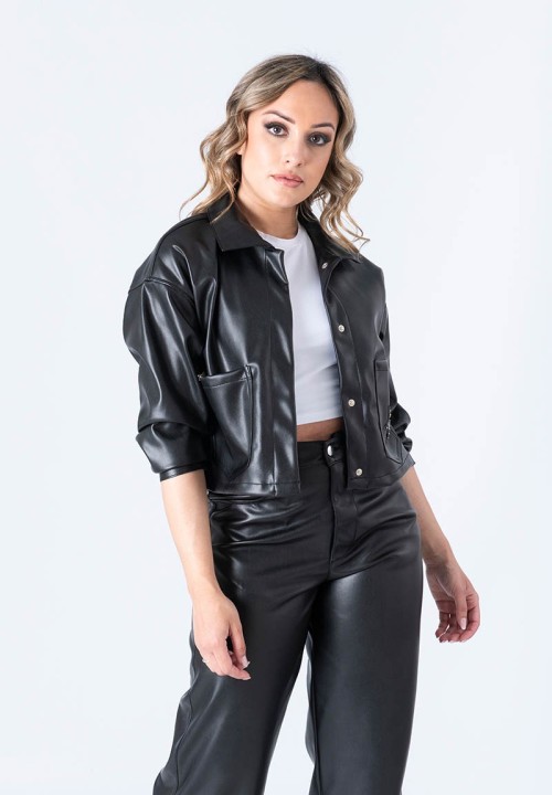Chaqueta efecto piel Estrellas