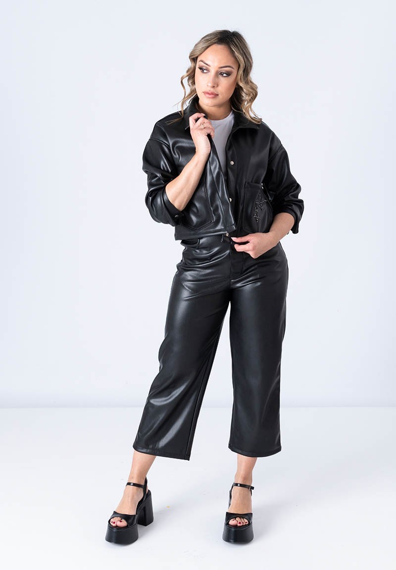 Chaqueta efecto piel Estrellas