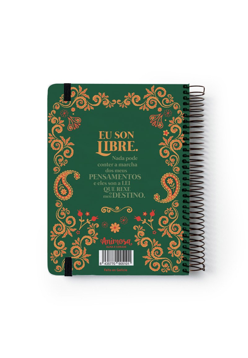 Axenda 2026 A5 Diaria Rosalía Cantos