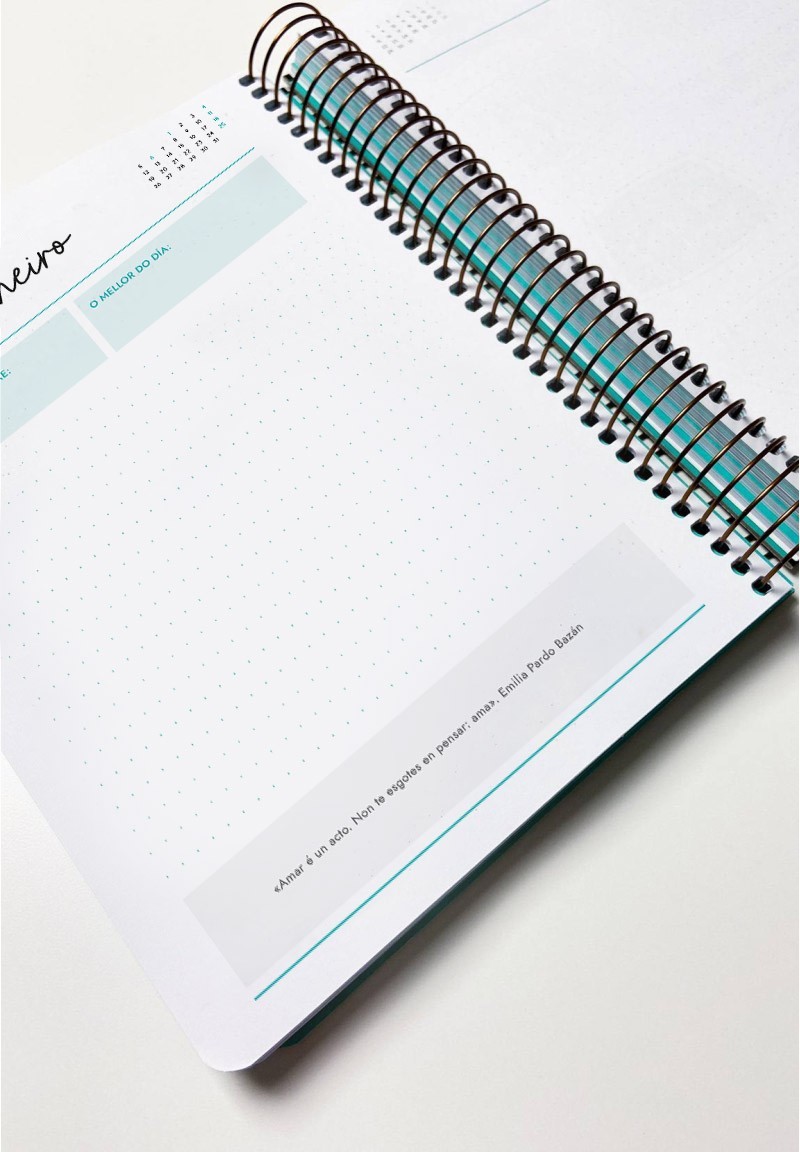 Axenda 2026 A5 Diaria Filomena Dato Luz