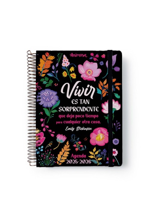 Agenda Escolar 25-26 A5 Diaria Emily Dickinson