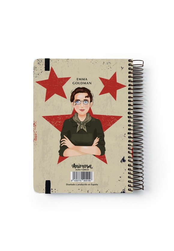 Agenda Escolar 25-26 A5 Diaria Emma Goldman Vida