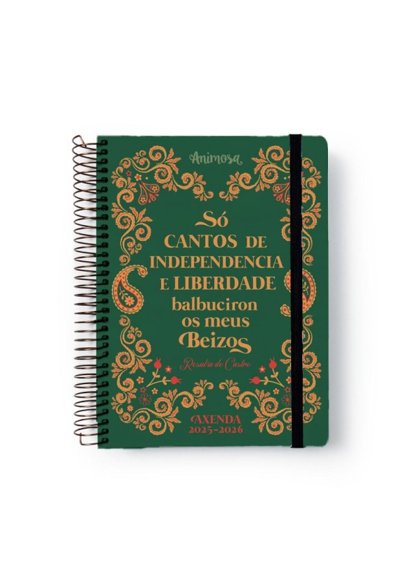 Axenda Escolar 25-26 A5 Diaria Rosalía Cantos