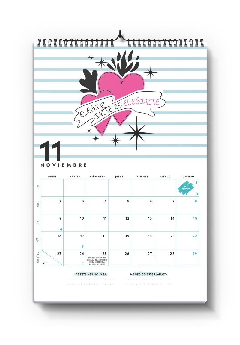 Calendario de pared 2026 Emily Dickinson