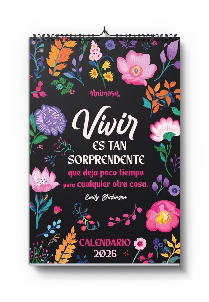 Calendario de pared 2026 Emily Dickinson