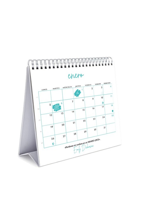 Calendario de sobremesa 2026 Emily Dickinson