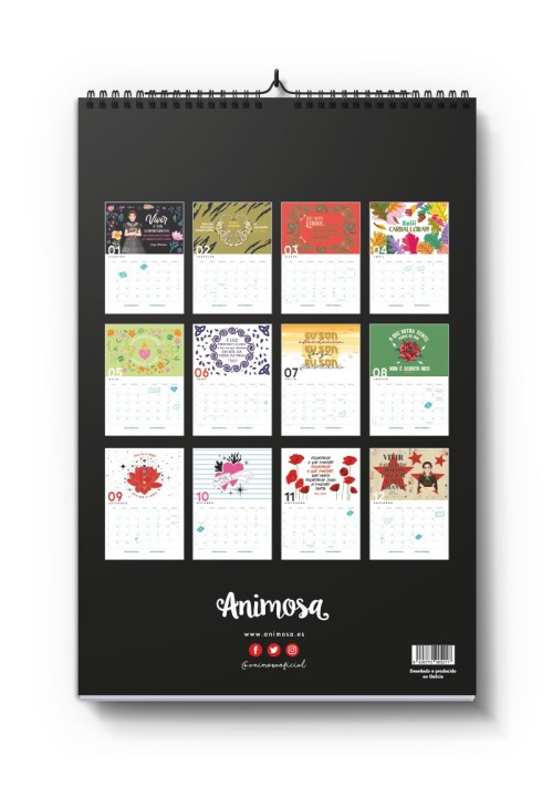 Almanaque de parede 2026 Ei Carballeira