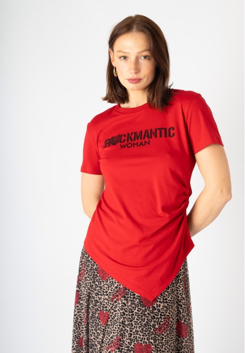 Camiseta Rockmantic Woman roja
