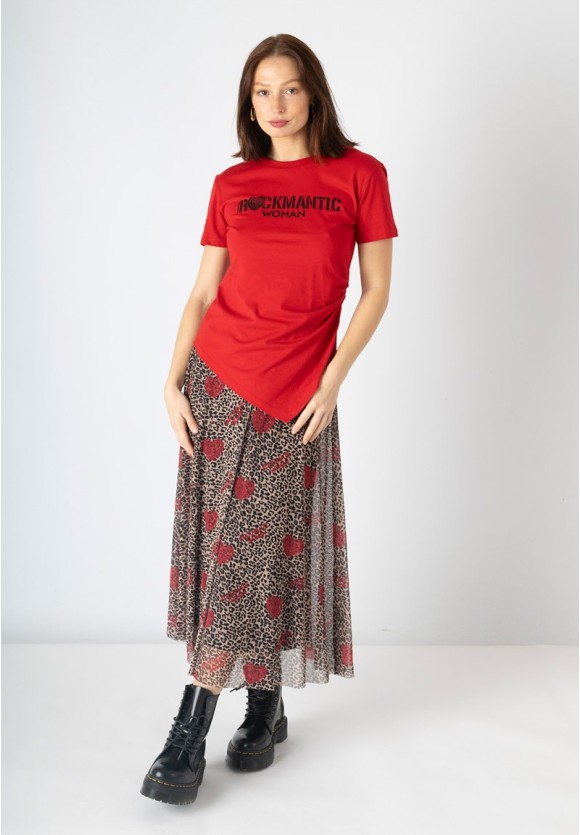 Camiseta Rockmantic Woman roja