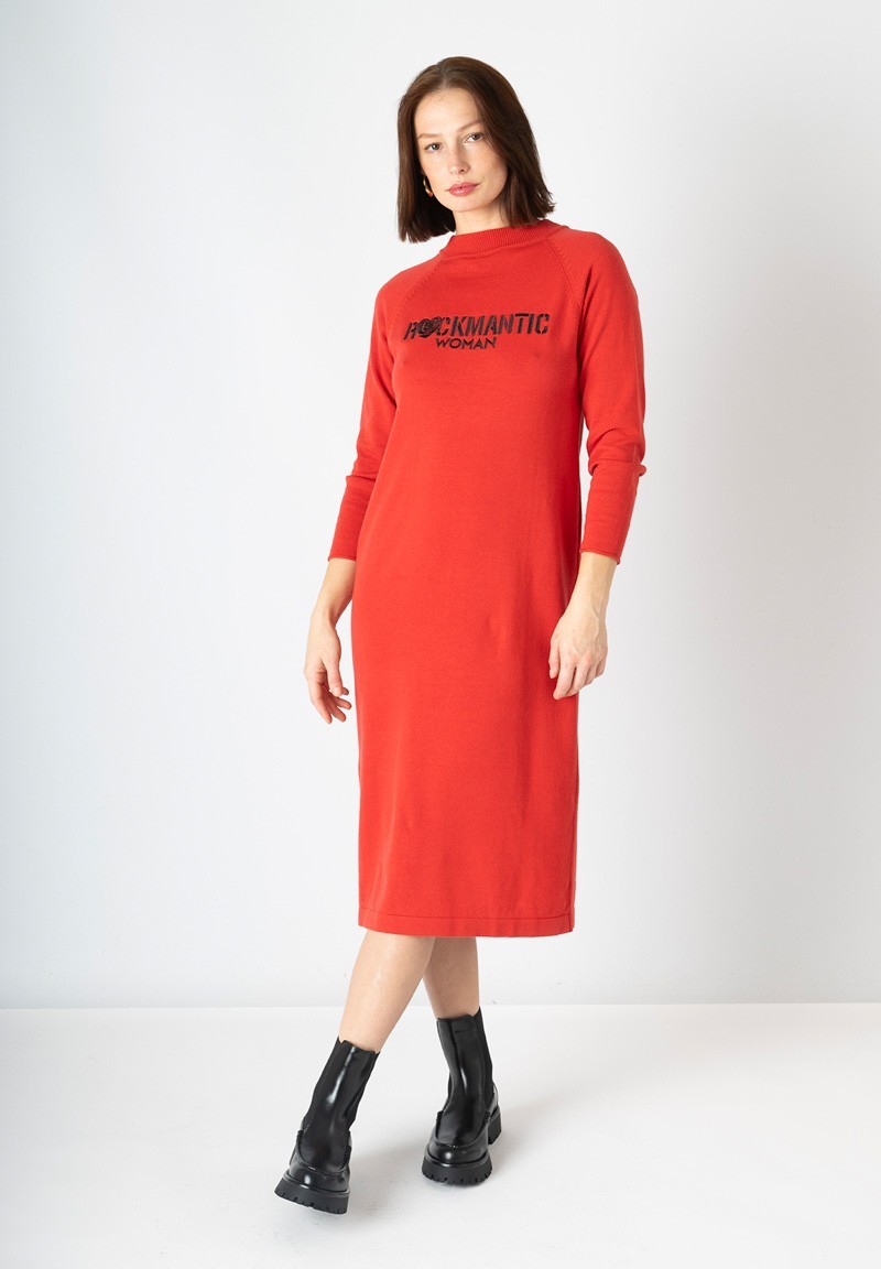 Vestido punto Rockmantic Woman rojo