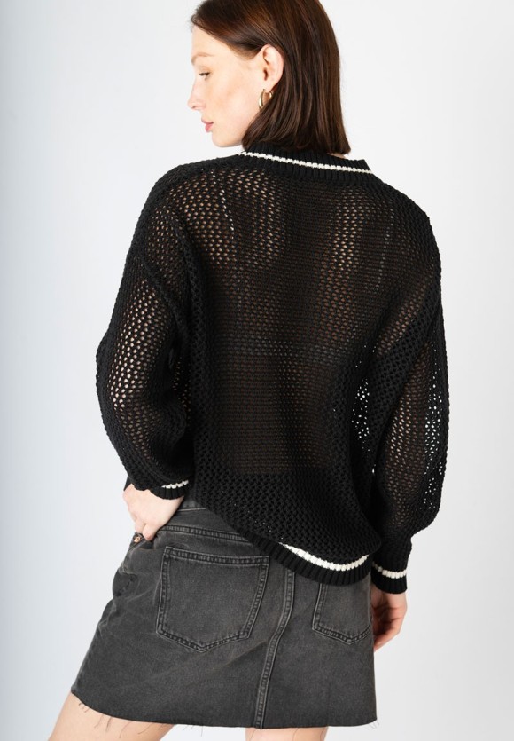 Jersey punto Unique Negro