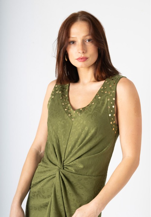 Vestido Gueparda Verde
