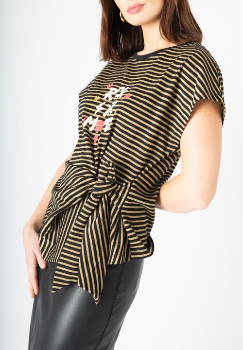 Camiseta Rock Star Mood rayas