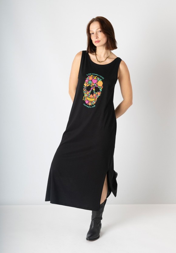Vestido Calavera flores