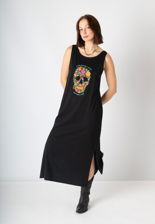Vestido Calavera flores