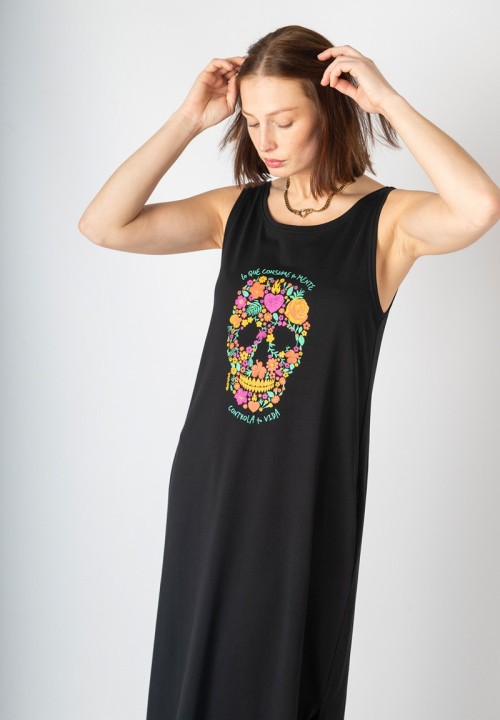 Vestido Calavera flores