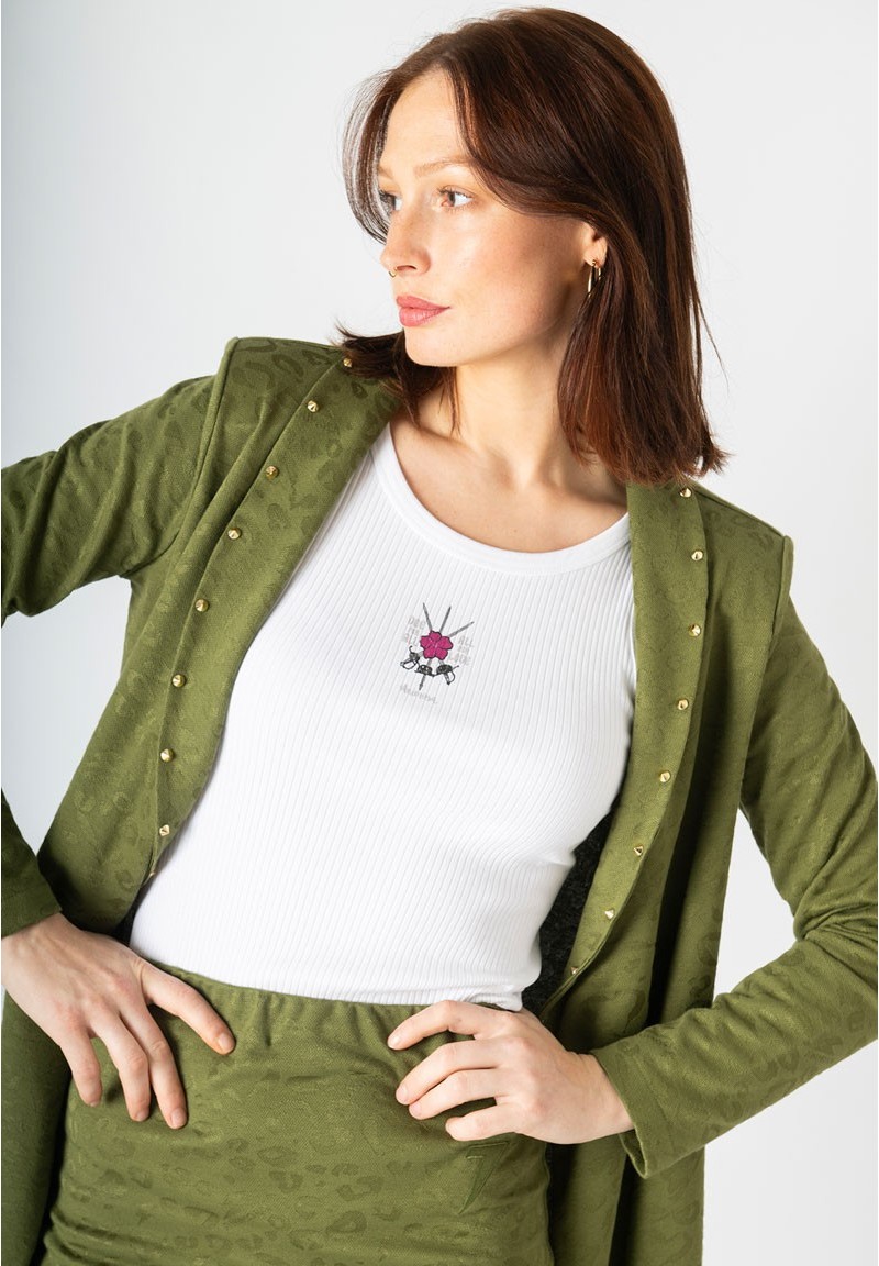 Top Mosqueteras blanco