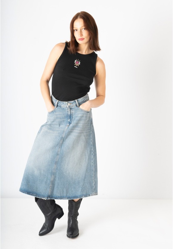 Top Mosqueteras negro