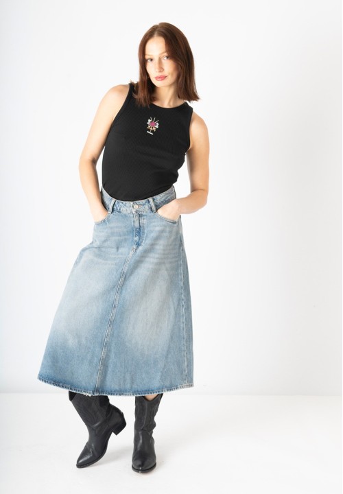 Top Mosqueteras negro