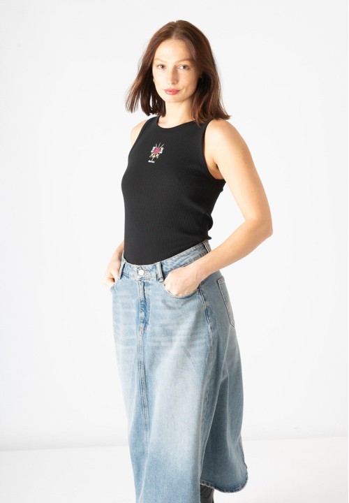 Top Mosqueteras negro