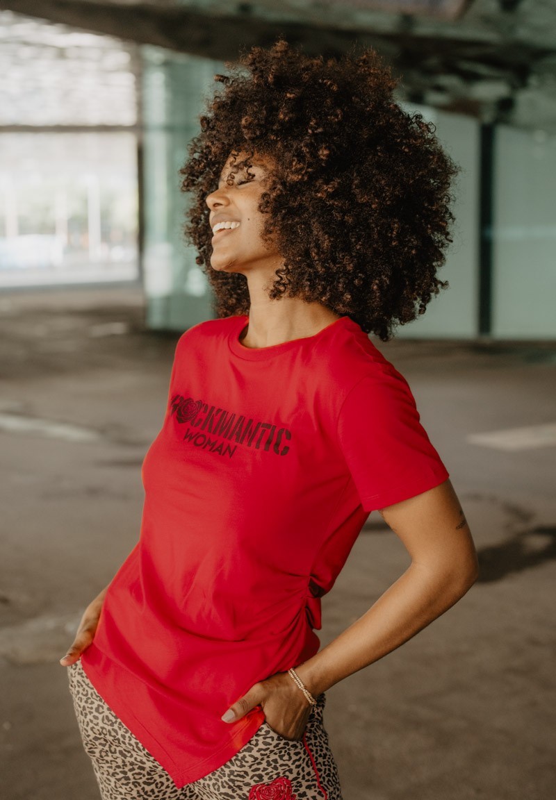 Camiseta Rockmantic Woman roja