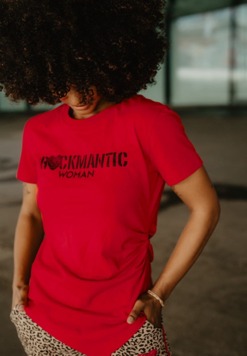Camiseta Rockmantic Woman roja