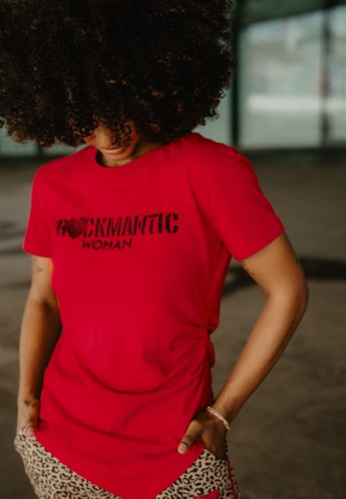 Camiseta Rockmantic Woman roja