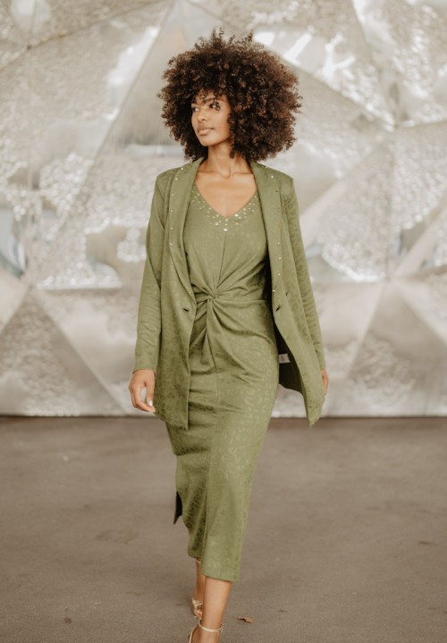 Vestido Gueparda Verde