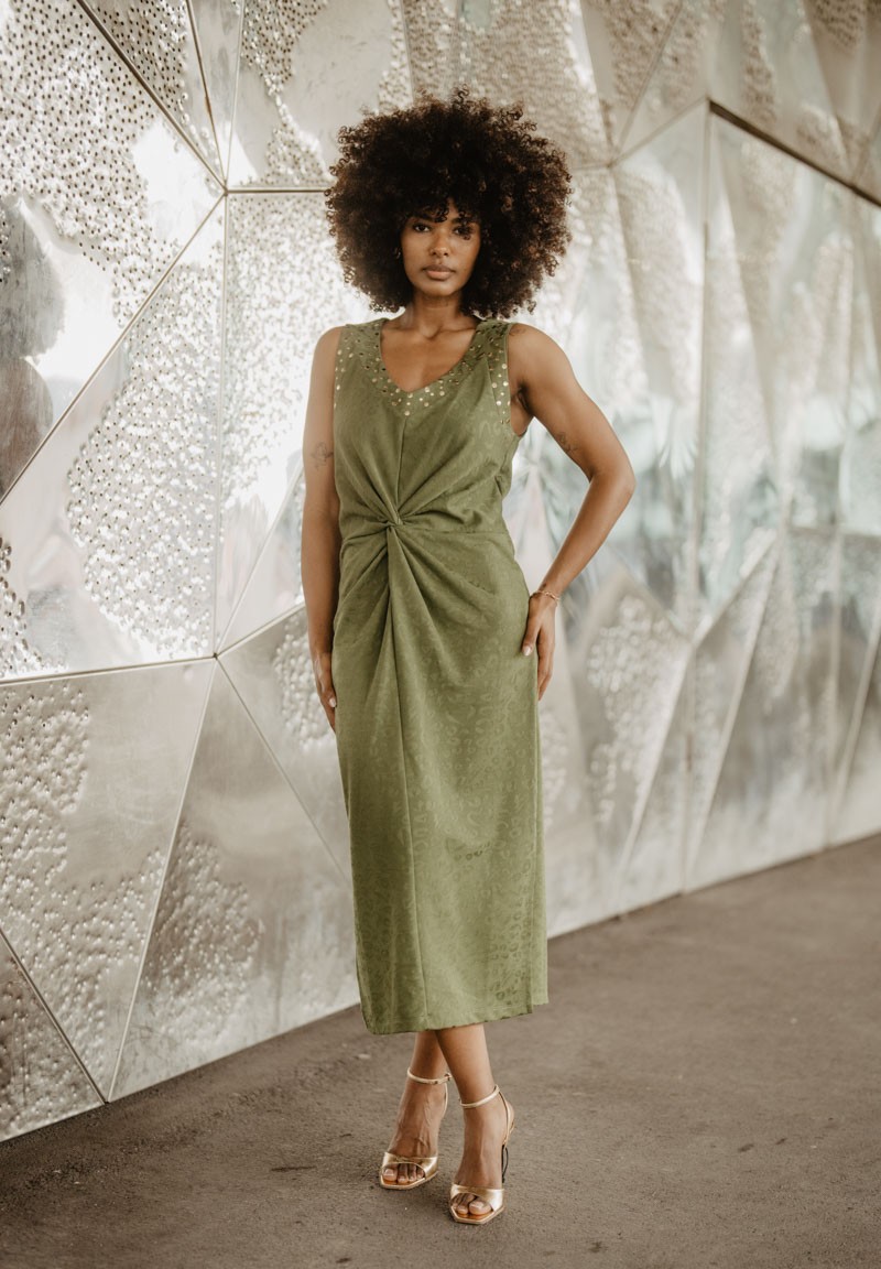 Vestido Gueparda Verde