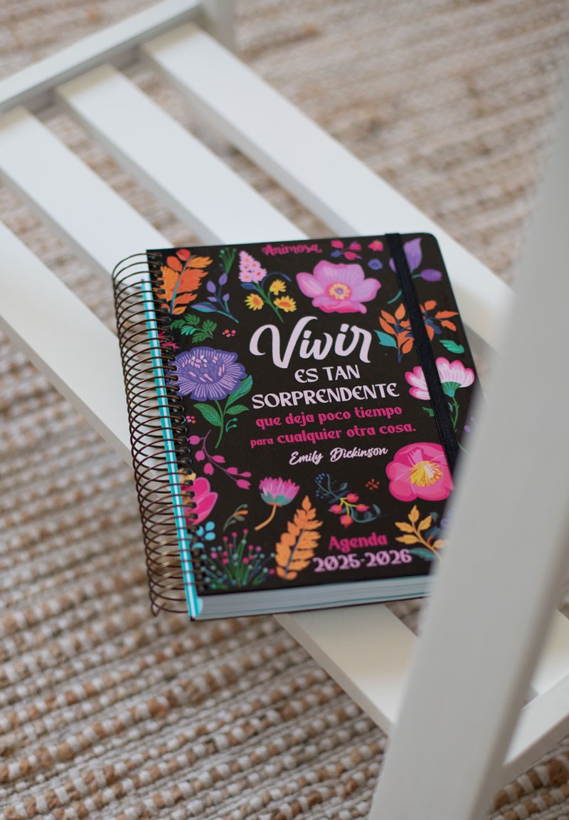 Agenda Escolar 25-26 A5 Diaria Emily Dickinson