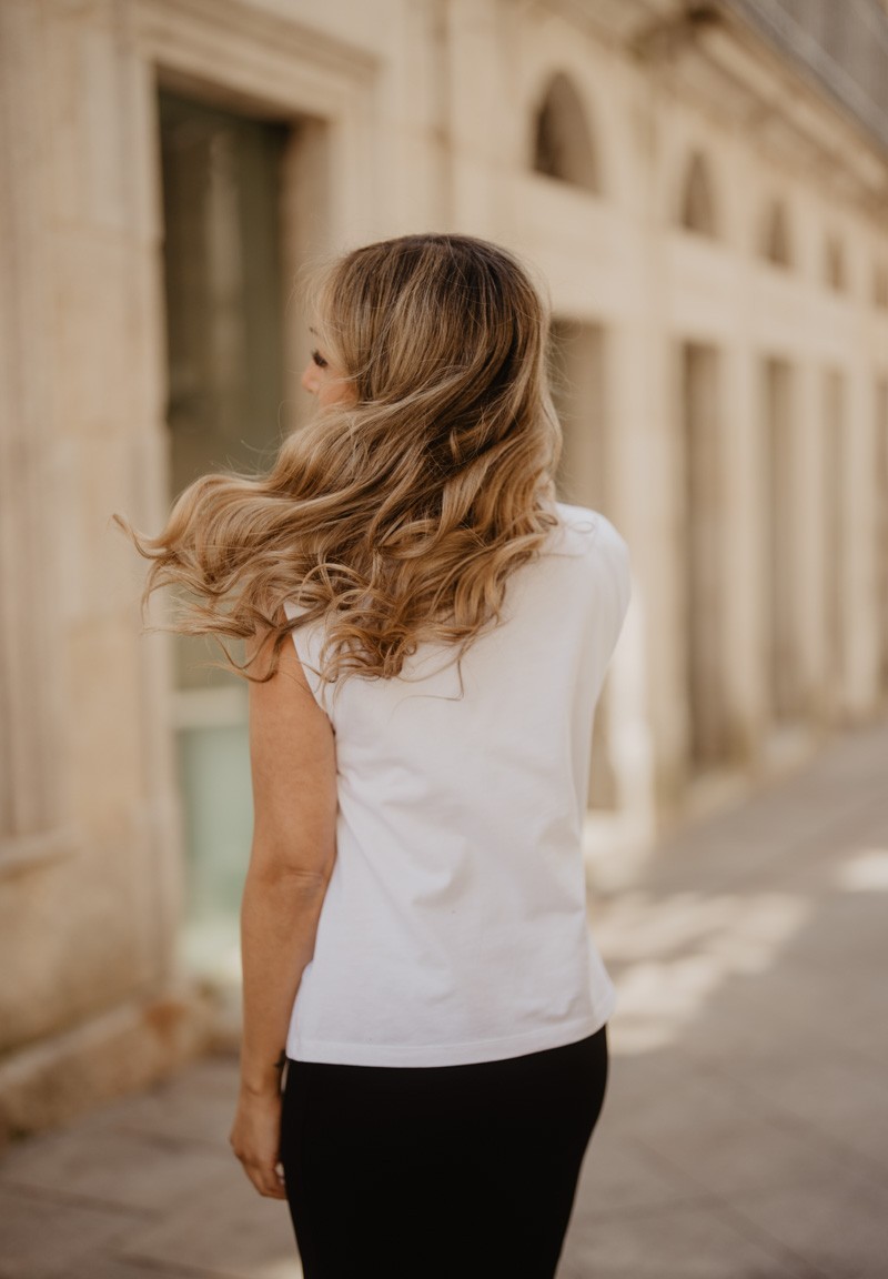 Camiseta nudo destellos