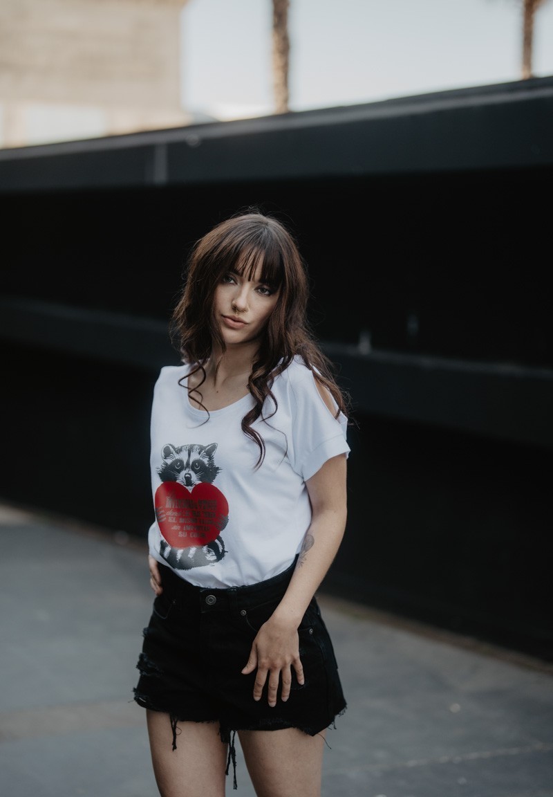 Camiseta Mapache Corazón