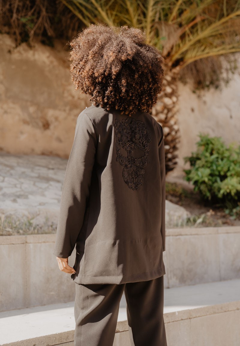 Chaqueta Calavera Encaje