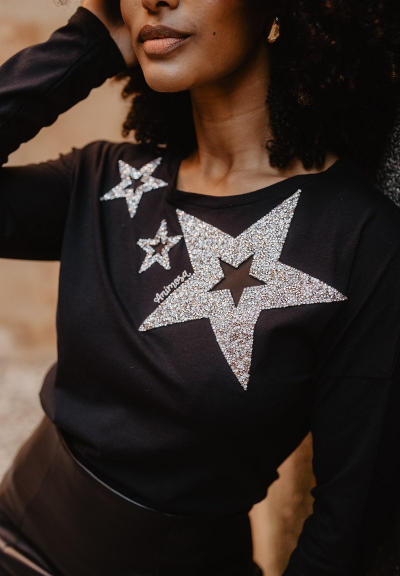 Camiseta Estrellas Flecos