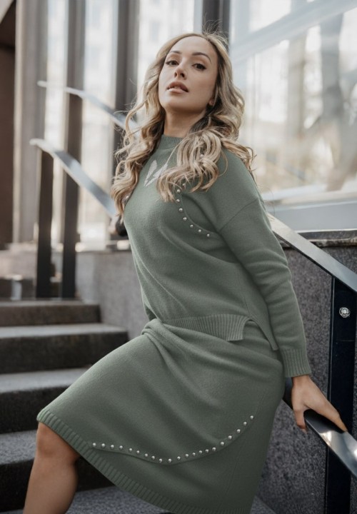 Falda Corazón Rayo punto verde